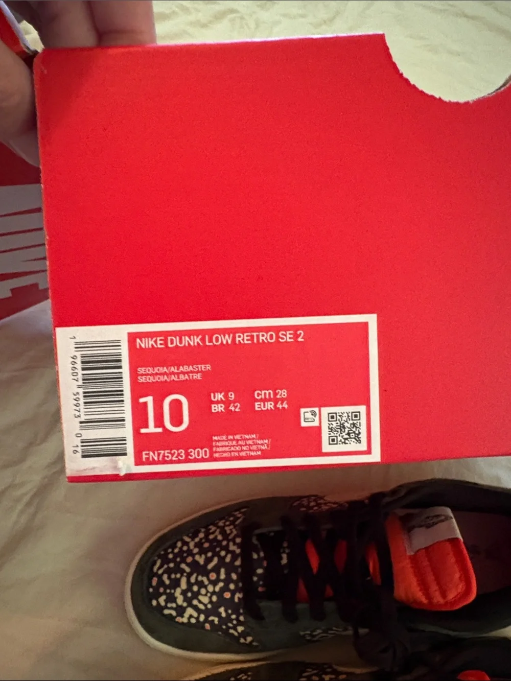 Nike dunk low retro se 2 rainbow trout men 10